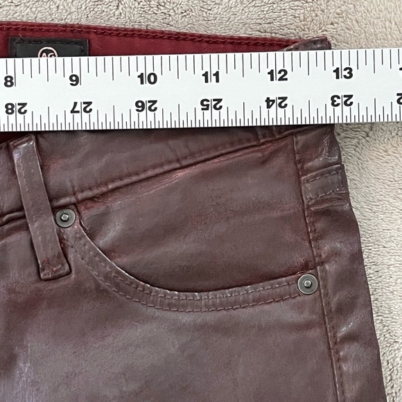 AG ADRIANO GOLDSCHMIED Legging Ankle Super Skinny Leatherette Jean Size 24R New - Picture 14 of 16
